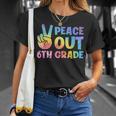Peace Out 6Th Grade 2022 Graduate Happy Last Day Of School Unisex T-Shirt Gifts for Her