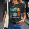 Proud Pawpaw Of A Class Of 2022 Graduate Tie Dye Unisex T-Shirt Gifts for Her