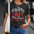 Race Car Birthday Party Racing Family Uncle Pit Crew Unisex T-Shirt Gifts for Her
