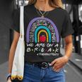 Rainbow We Are On A Break Teacher Off Duty Summer Vacation Unisex T-Shirt Gifts for Her