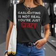 Red Gaslighting Is Not Real Youre Just Crazy Funny Vintage Unisex T-Shirt Gifts for Her