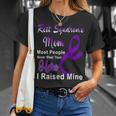 Rett Syndrome Mom Most People Never Meet Their Hero I Raised Mine Purple Ribbon Rett Syndrome Rett Syndrome Awareness Unisex T-Shirt Gifts for Her