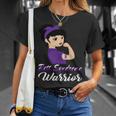 Rett Syndrome Warrior Purple Women Purple Ribbon Rett Syndrome Rett Syndrome Awareness Unisex T-Shirt Gifts for Her