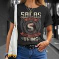 Salas Blood Run Through My Veins Name V3 Unisex T-Shirt Gifts for Her