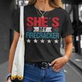 Shes My Firecracker His And Hers 4Th July Matching Couples Unisex T-Shirt Gifts for Her