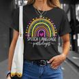 Speech Language Pathologist Rainbow Speech Therapy Gift Slp V2 Unisex T-Shirt Gifts for Her