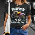 Stepdad Of The Birthday Boy Matching Family Monster Truck Unisex T-Shirt Gifts for Her