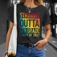 Straight Outta 5Th Grade Class Of 2022 Graduation Rainbow Unisex T-Shirt Gifts for Her