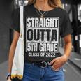 Straight Outta 5Th Grade Graduation 2022 Class Fifth Grade Unisex T-Shirt Gifts for Her