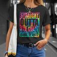 Straight Outta 8Th Grade Graduation 2022 Class Tie Dye Unisex T-Shirt Gifts for Her