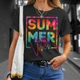 Summer Vibes Tie Dye Hello Summer Vacation Unisex T-Shirt Gifts for Her