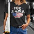 Ultra Maga American Flag Disstressed Proud Ultra Maga Unisex T-Shirt Gifts for Her