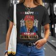 Ultra Maga Trump Happy 4Th Of July American Flag Unisex T-Shirt Gifts for Her