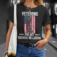 Veteran Veterans Day Us Veterans Respect Veterans Are Not Suckers Or Losers 189 Navy Soldier Army Military Unisex T-Shirt Gifts for Her