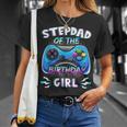 Video Game Birthday Party Stepdad Of The Bday Girl Matching Unisex T-Shirt Gifts for Her