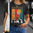 Vintage Dabbing Boy I Am 8 Funny 8Th Birthday For Boys Unisex T-Shirt Gifts for Her