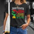 Vintage Juneteenth Day My Ancestors Werent Free In 1776 T-shirt Gifts for Her