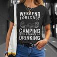 Weekend Forecast Camping With A Chance 22 Shirt Unisex T-Shirt Gifts for Her