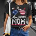 Womens All American Mom 4Th Of July Mothers Day Women Mommy Unisex T-Shirt Gifts for Her
