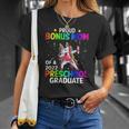 Womens Proud Bonus Mom Of A 2022 Preschool Graduate Unicorn Unisex T-Shirt Gifts for Her