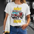 Aunt Of The Birthday Boy Matching Family Fireman Firetruck Unisex T-Shirt Gifts for Her