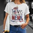 Being Called Meme Sunflower Usa Flag 684 Shirt Unisex T-Shirt Gifts for Her