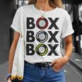 Box Box Box F1 Tyre Compound Design V2 Unisex T-Shirt Gifts for Her