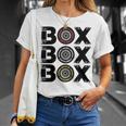 Box Box Box F1 Tyre Compound V2 Design Unisex T-Shirt Gifts for Her