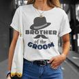 Brother Of The Groom Matching Bridal Party For Family Unisex T-Shirt Gifts for Her