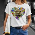 Colored Lion Heart Unisex T-Shirt Gifts for Her