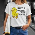 Cute Duck Just A Boy Who Loves Ducks Unisex T-Shirt Gifts for Her