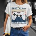 Daddy By Day Gamer By Night 250 Shirt Unisex T-Shirt Gifts for Her