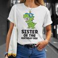 Dinosaur Birthday Sister Of The Birthday Boy Unisex T-Shirt Gifts for Her