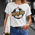Football Soccer Dad Goalie Goaltender Sports Lover Unisex T-Shirt Gifts for Her