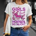 Girls Love Hhoresed So Much Unisex T-Shirt Gifts for Her