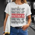 Haitian Af Patriotic Red Blue Haiti Haitian Flag Day Unisex T-Shirt Gifts for Her