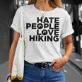 Hate People Love Hiking V2 Unisex T-Shirt Gifts for Her