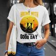 Hiking With My Puppy Good Day Unisex T-Shirt Gifts for Her