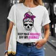 Keep Your Rosaries Off My Ovaries Feminist Skull Unisex T-Shirt Gifts for Her