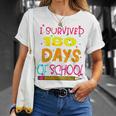 Kids Funny I Survived 180 Days Of School Last Day Of School Unisex T-Shirt Gifts for Her