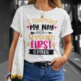 Kids I Sparkled My Way Through First Grade Last Day Of School Unisex T-Shirt Gifts for Her