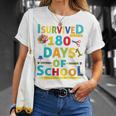 Kids I Survived 180 Days Of School 2022 Class Activity Teacher Unisex T-Shirt Gifts for Her
