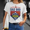 Mens Its Not A Dad Bod Its A Father Figure Dad Joke Fathers Day Unisex T-Shirt Gifts for Her