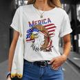 Merica Eagle American Flag Mullet Hair Redneck Hillbilly Unisex T-Shirt Gifts for Her