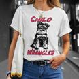 Miniature Schnauzer At Home Child Wrangler Multi Tasking Dog Unisex T-Shirt Gifts for Her