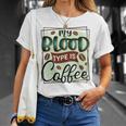 My Blood Type Is Coffee Funny Graphic Design Unisex T-Shirt Gifts for Her