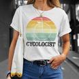 Penny Farthing Cycologist Funny Vintage Biking Cyclogist Cyclist Cycling Road Bike Mtb Unisex T-Shirt Gifts for Her