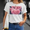 Pink Roses In Garden Unisex T-Shirt Gifts for Her