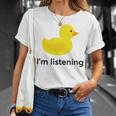 Programmer Rubber Duck Sticker Unisex T-Shirt Gifts for Her