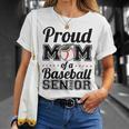 Proud Mom Of A Senior 2022 Baseball Mom Graduate Graduation Unisex T-Shirt Gifts for Her